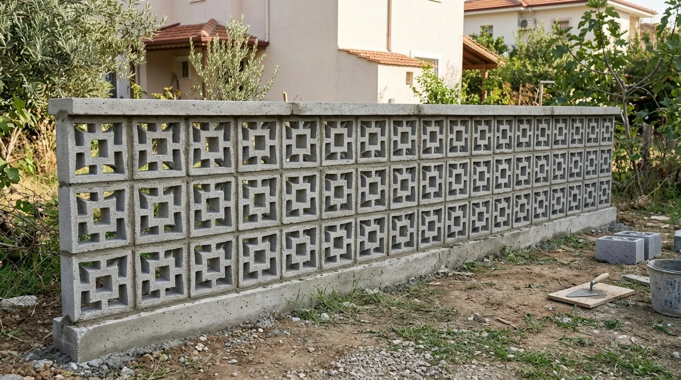 Briket Bahçe Duvarı