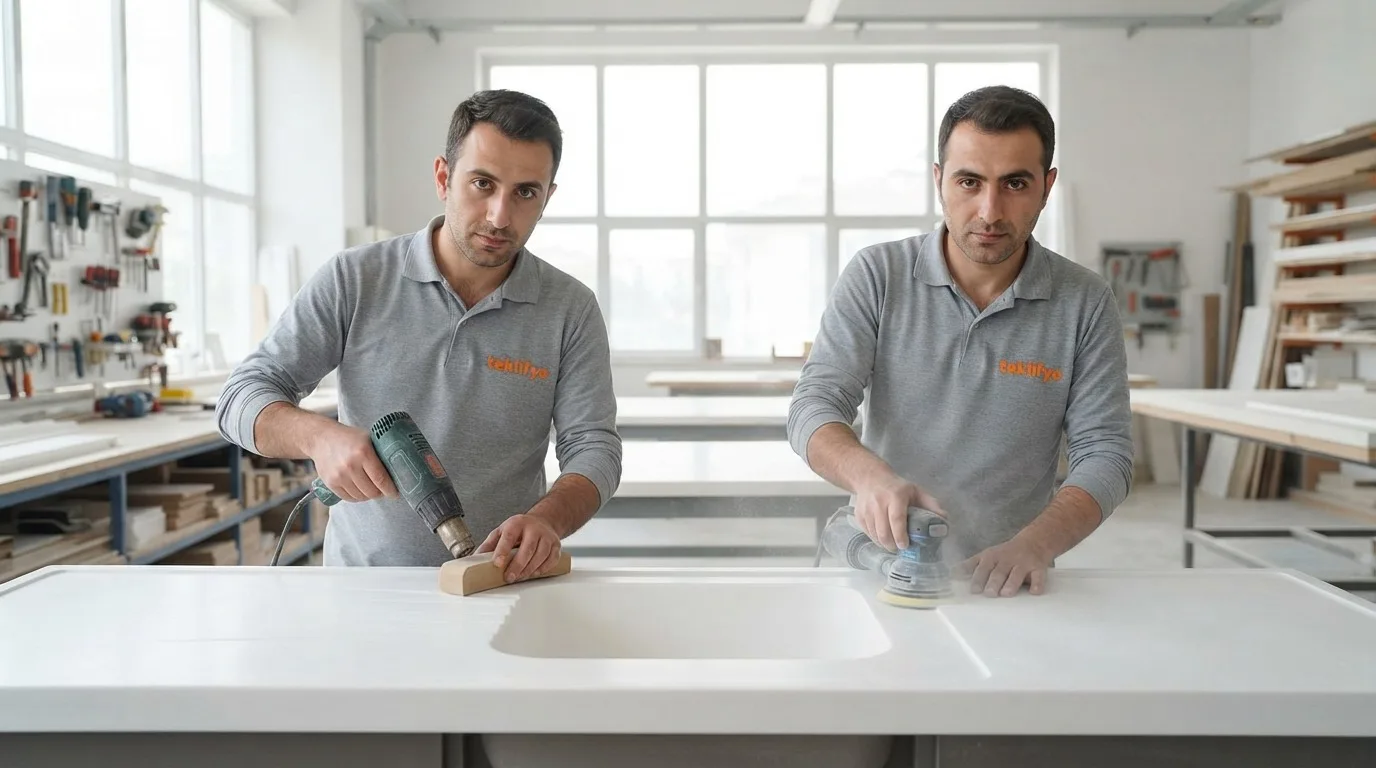 Akrilik Mutfak Tezgahı