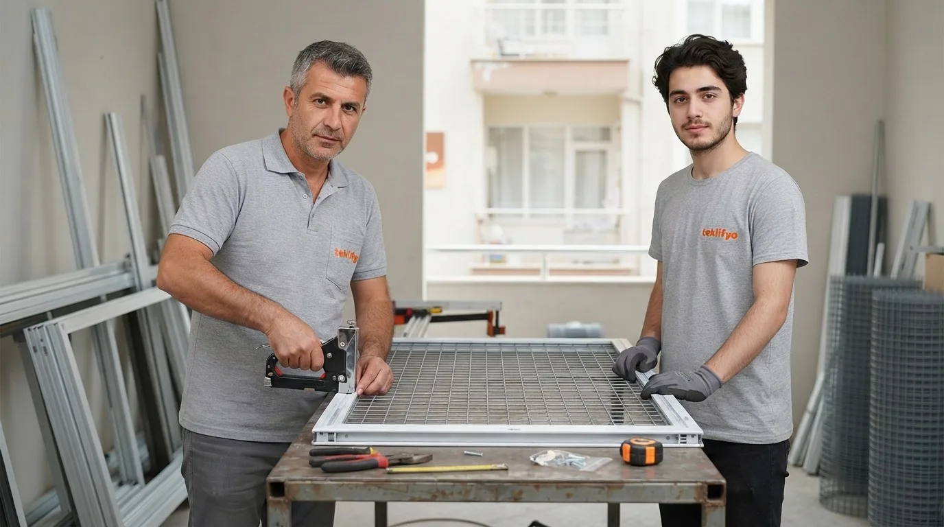 Kedi Teli Balkon Kapısı