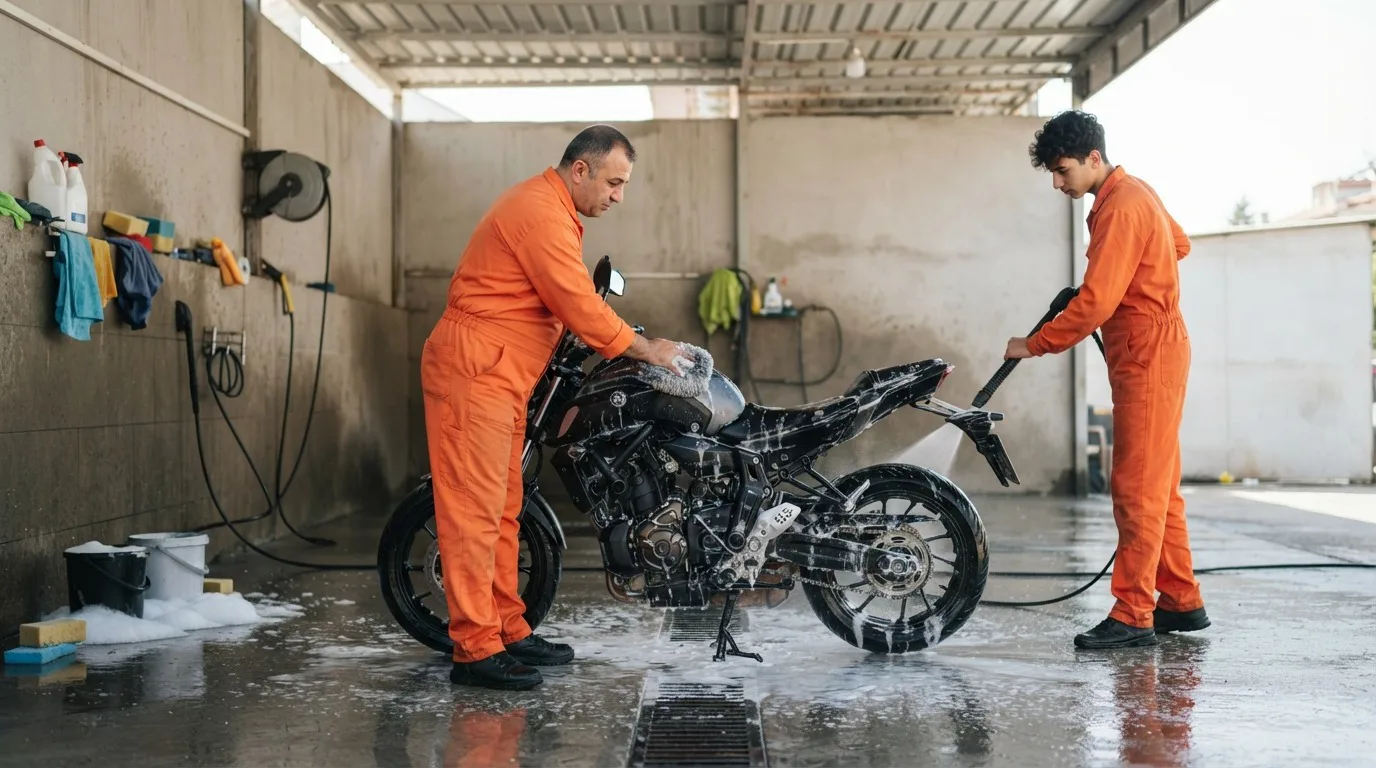 Motosiklet Yıkama