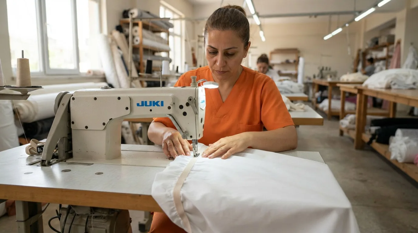 Lastikli Çarşaf Dikimi
