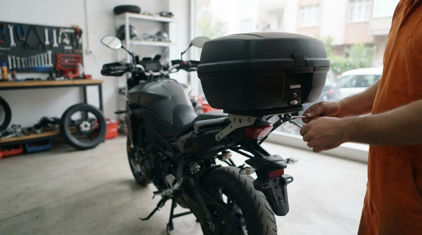 Motosiklet Arka Çanta Montajı
