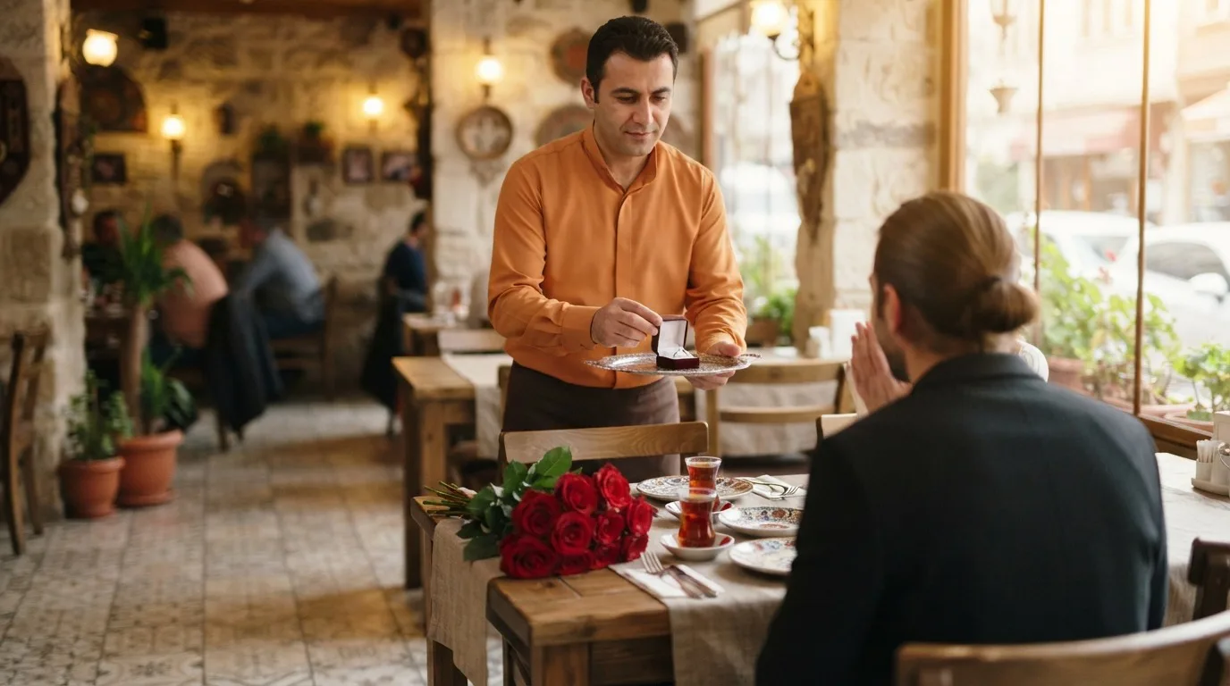 Restoranda Evlilik Teklifi