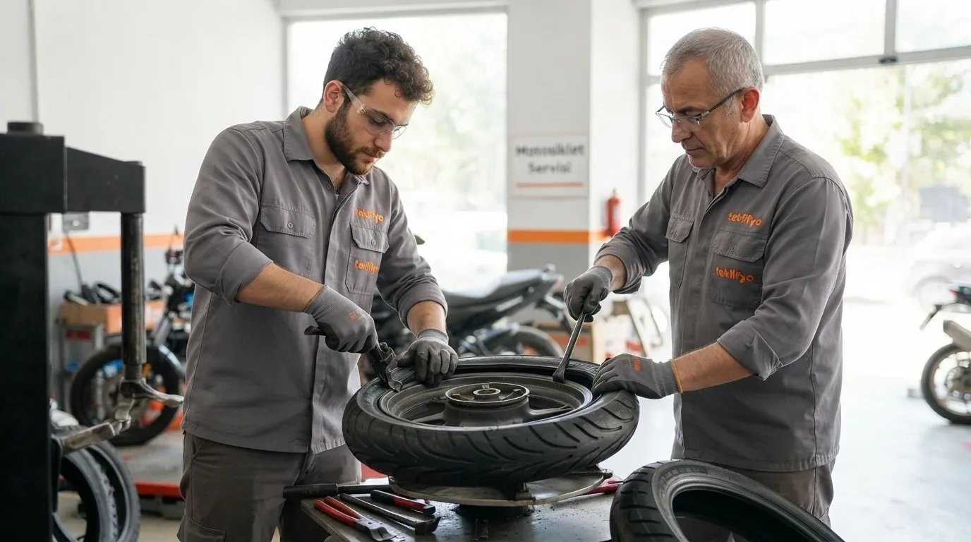 Motosiklet Lastik Değişimi