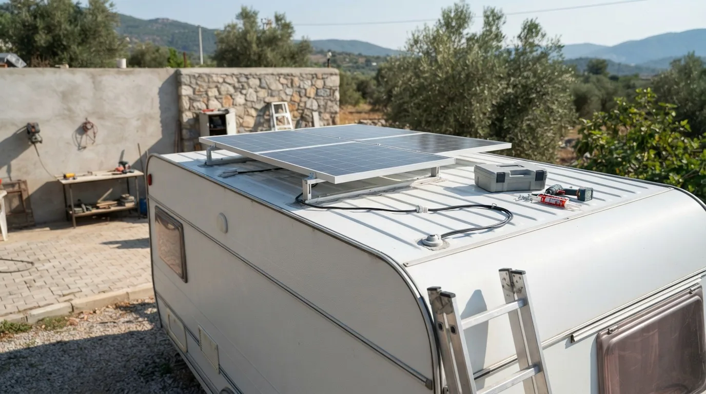 Karavan Güneş Paneli Montajı