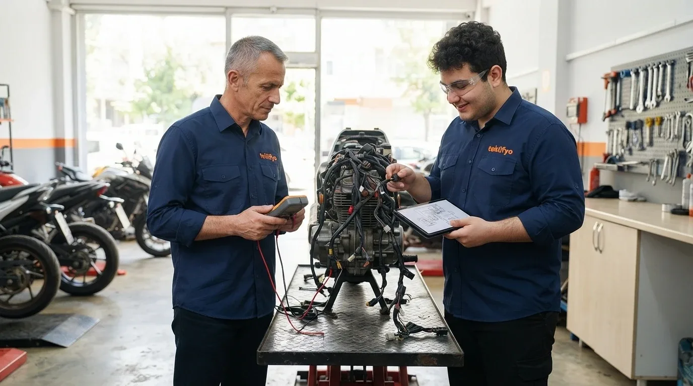 Motosiklet Elektrik Tesisatı Tamiri