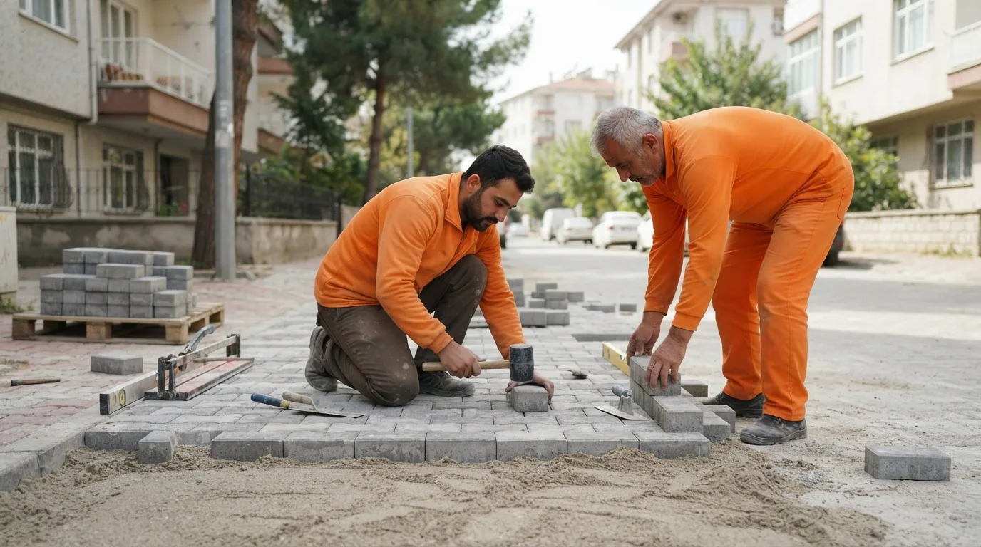 Kaldırım Taşı Döşeme