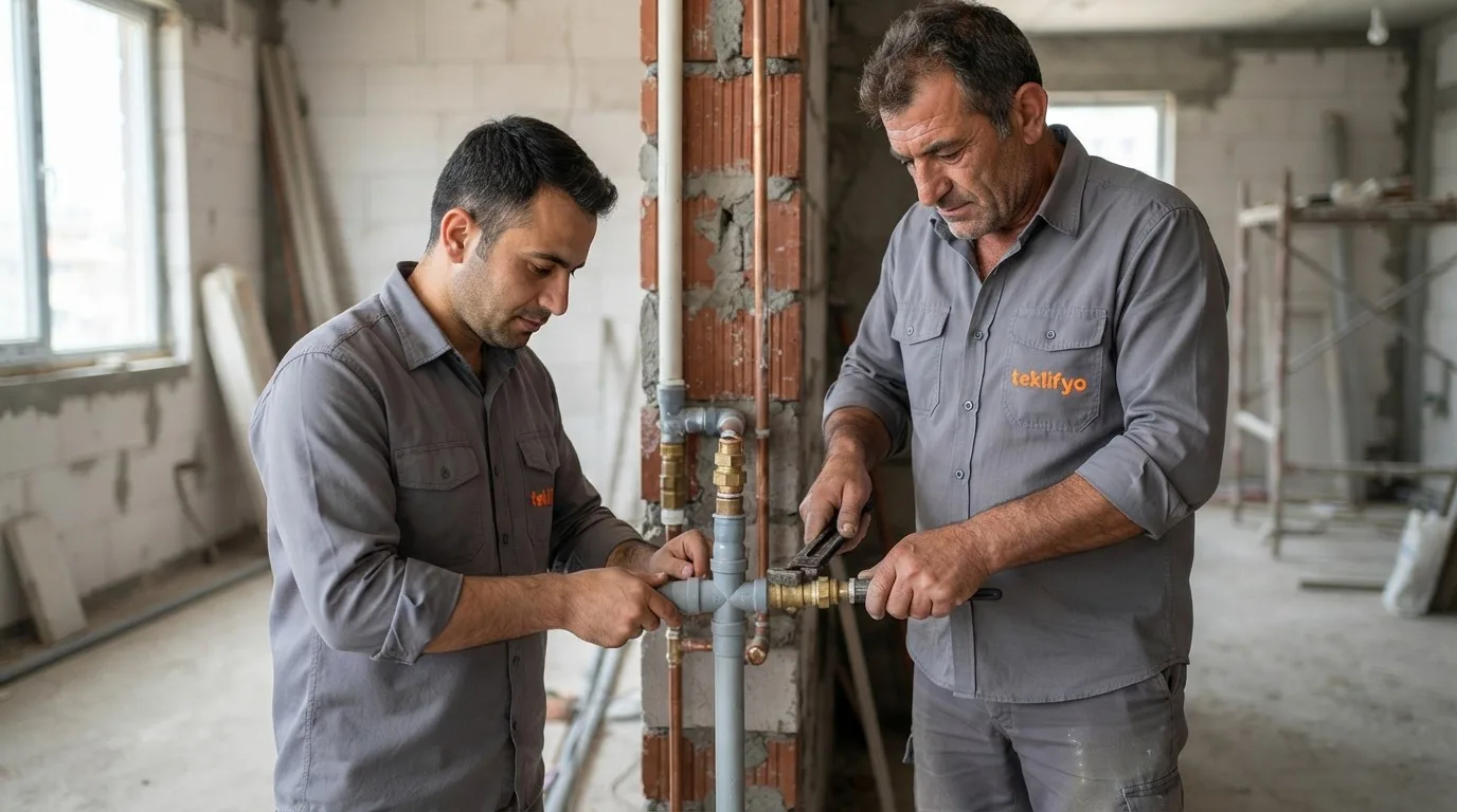 Bina Su Tesisatı Döşeme