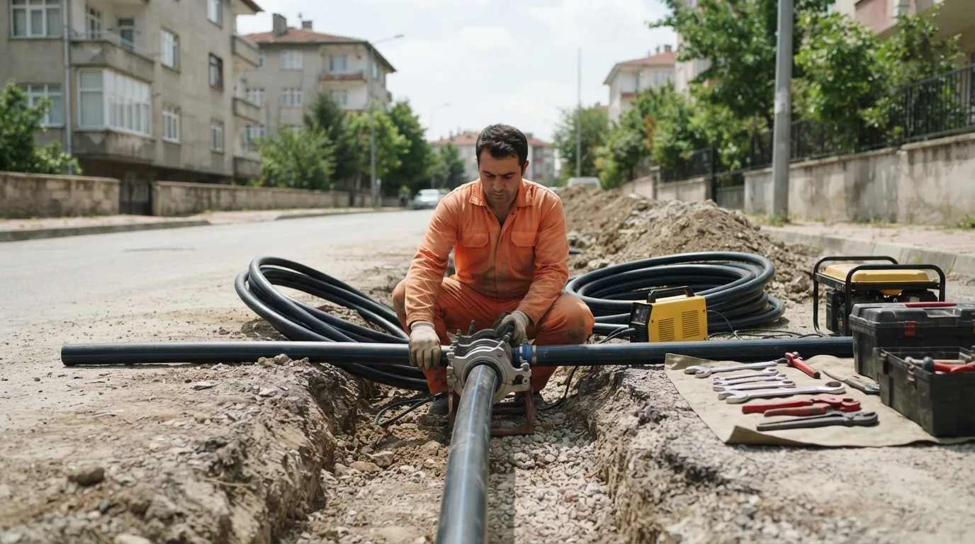 Plastik Boru Döşeme