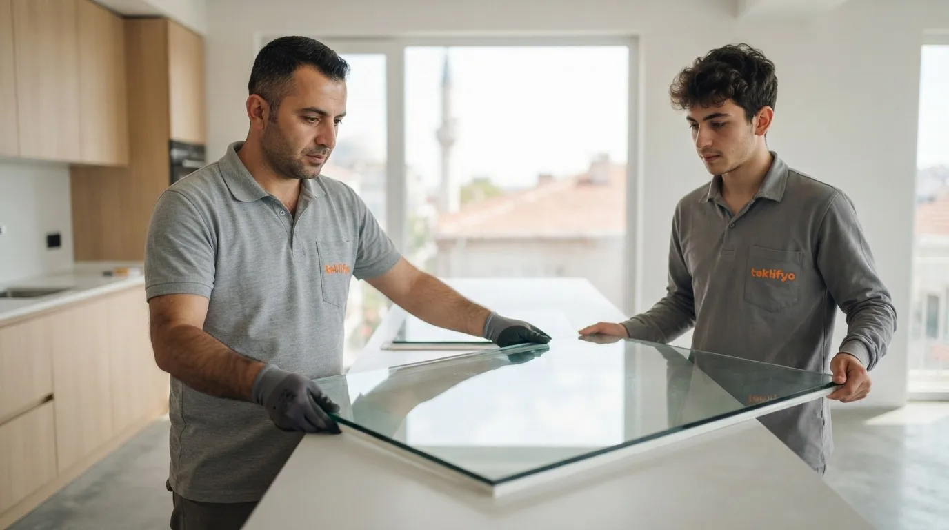 Tezgah Arası Cam Panel