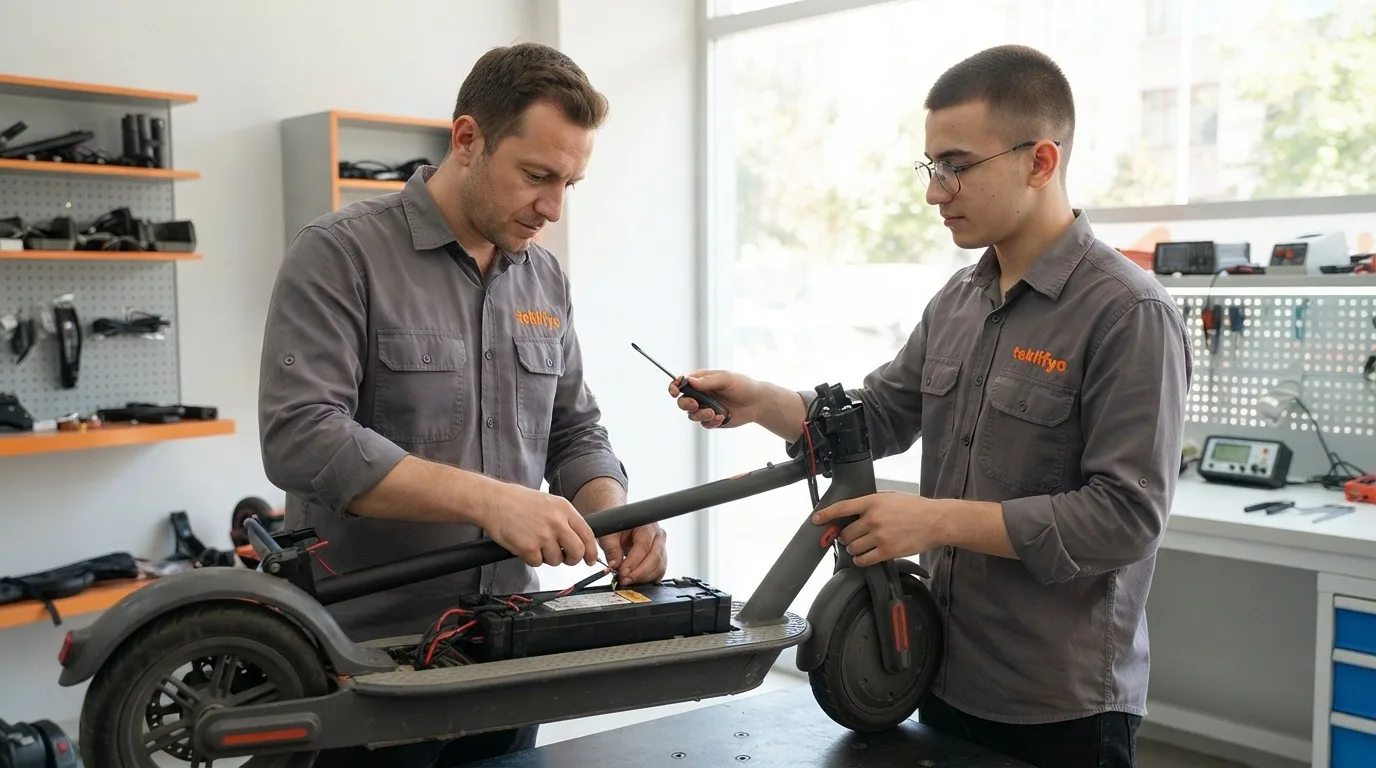 Elektrikli Scooter Batarya Değişimi