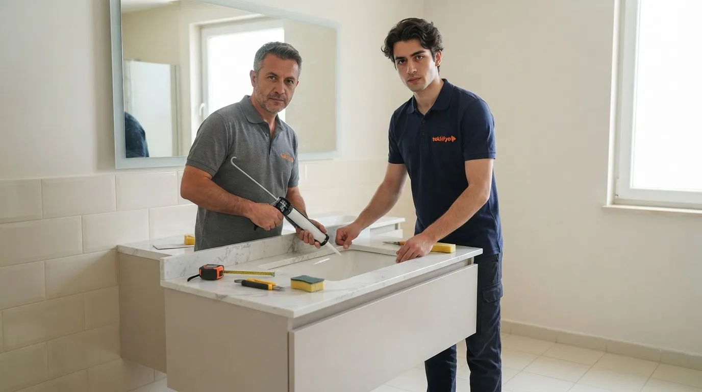 Çimstone Banyo Tezgahı