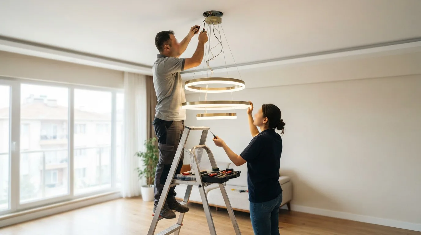 LED Avize Montajı