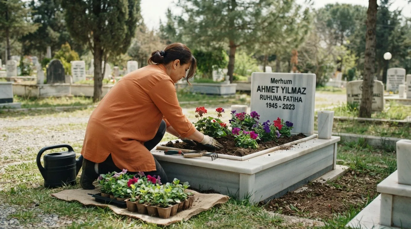 Mezar Çiçek Ekimi
