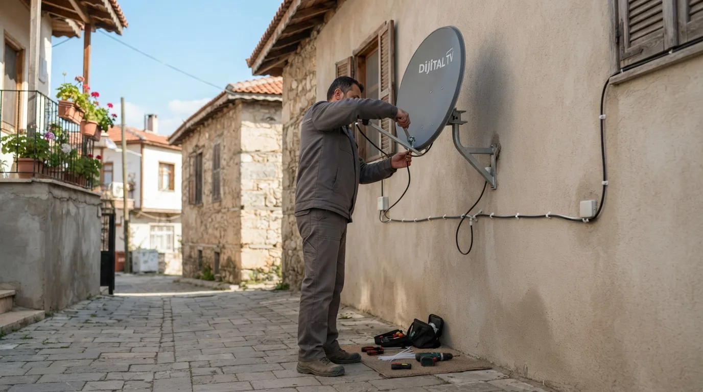 Uydu Kablosu Çekme