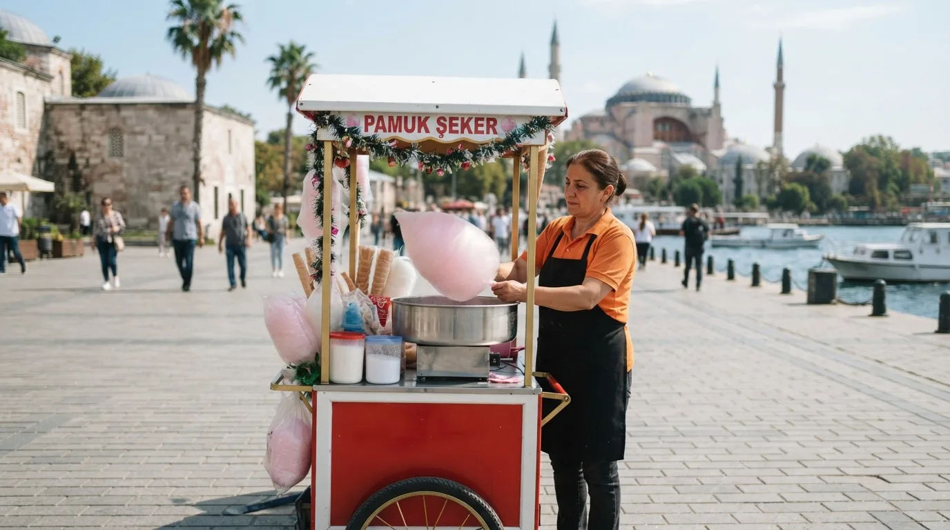 Pamuk Şeker Arabası Kiralama