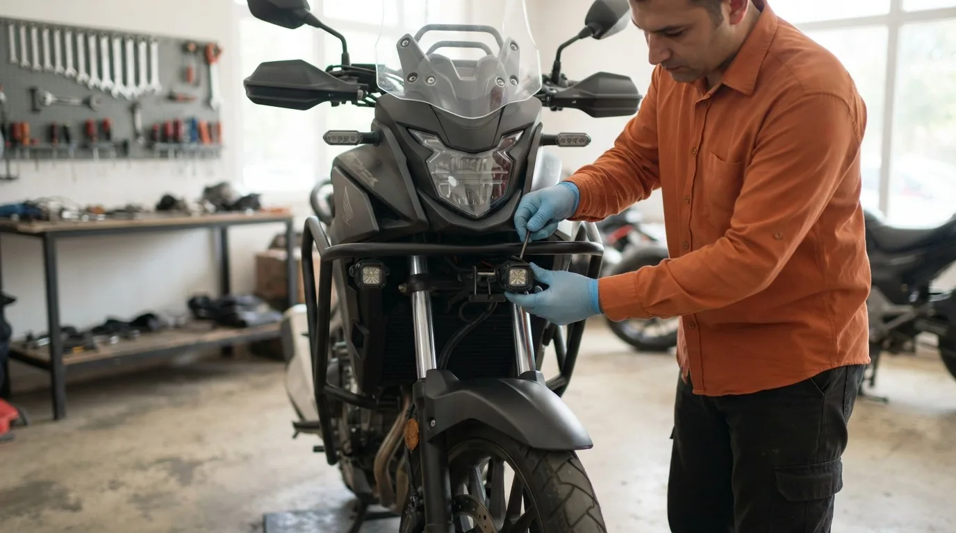 Motosiklet Sis Farı Montajı