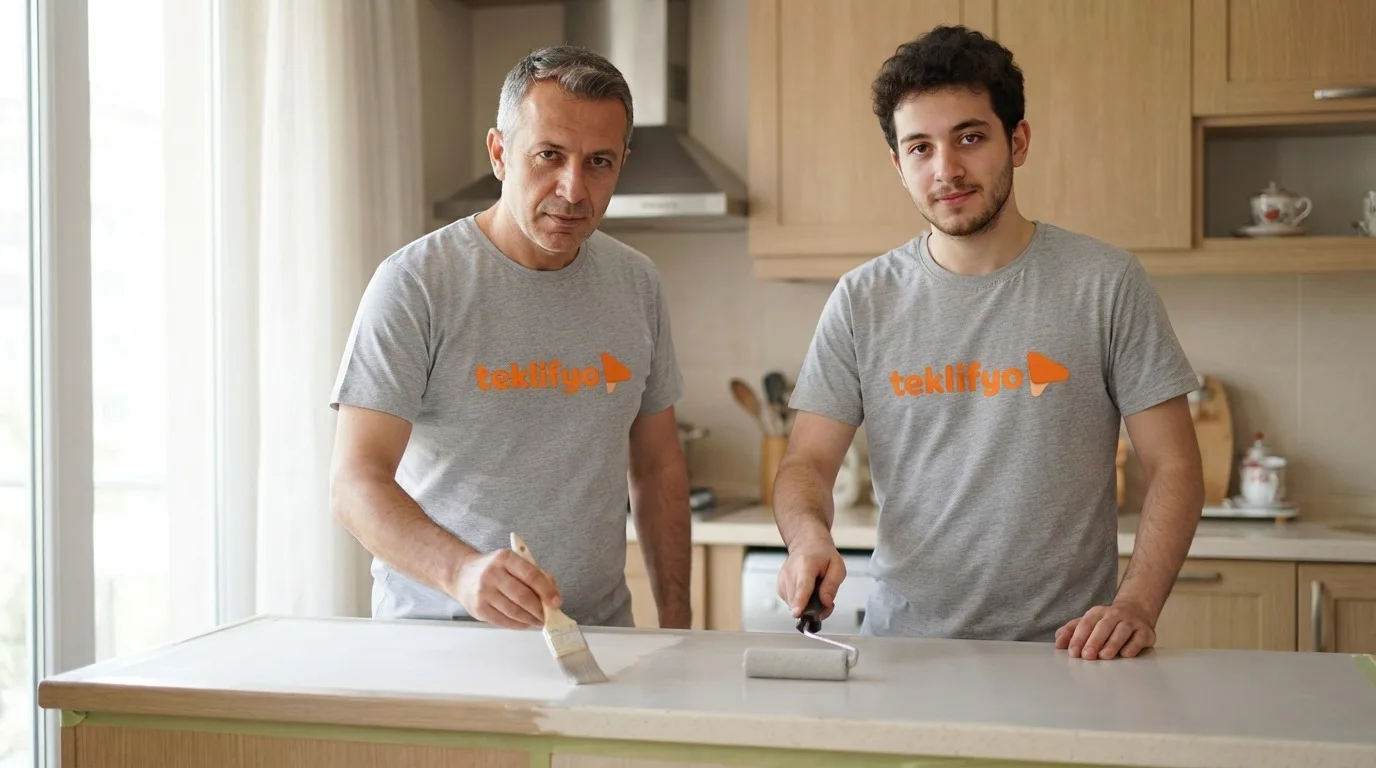 Mutfak Tezgahı Boyama
